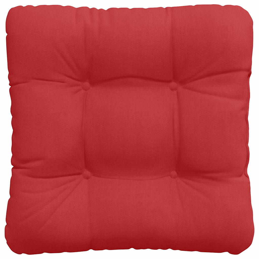 Cuscini per Seduta 4 pcs Rosso 45 x 45 x 12 cm Tessuto | homemem39