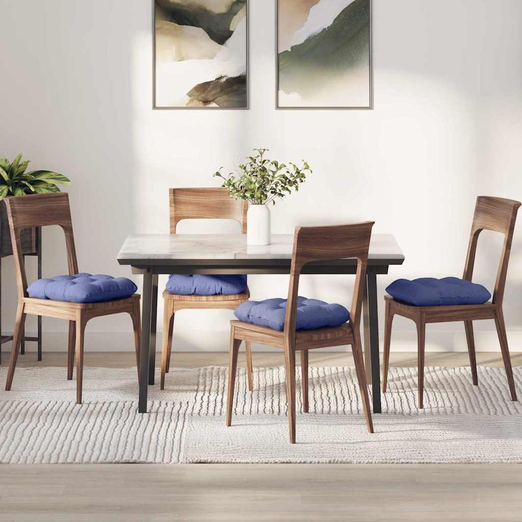Cuscini per Seduta 4 pcs Blu jeans 45 x 45 x 12 cm Tessuto | homemem39