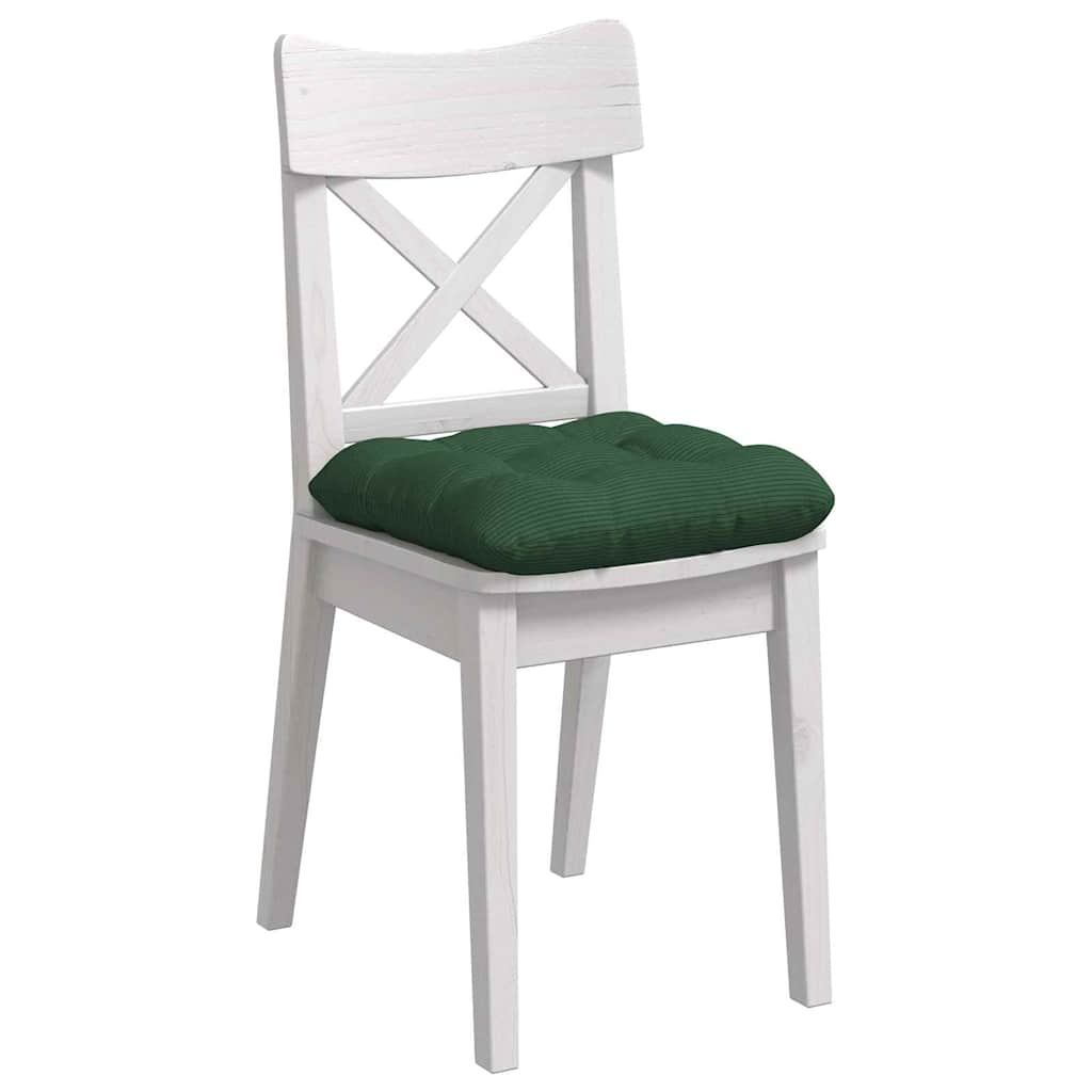 Cuscini per Seduta 4 pcs Verde Scuro 45 x 45 cm | homemem39