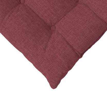 Cuscini per Seduta 4 pcs Rosso Vino 40 x 40 x 6 cm Tessuto | homemem39