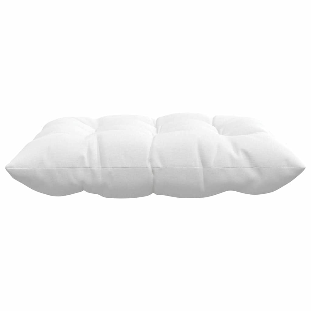 Cuscini per Seduta 4 pcs Bianco 40 x 40 x 6 cm Tessuto | homemem39