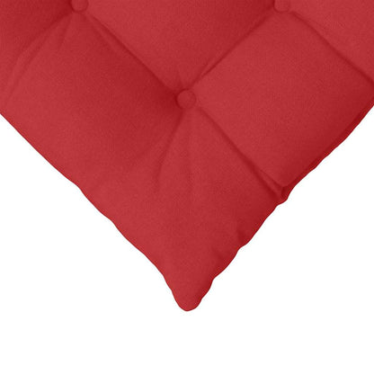Cuscini per Seduta 4 pcs Rosso 40 x 40 x 6 cm Tessuto | homemem39