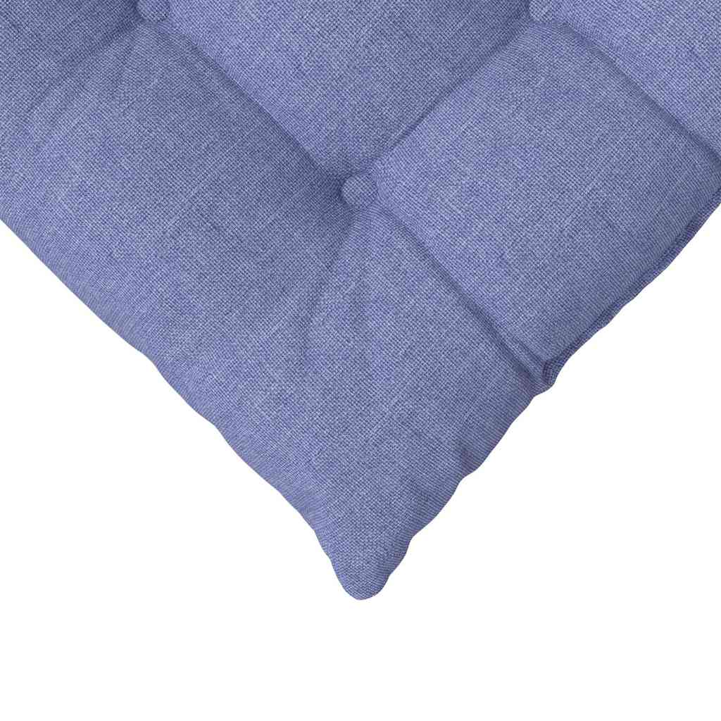 Cuscini per Seduta 4 pcs Blu jeans 40 x 40 x 6 cm Tessuto | homemem39