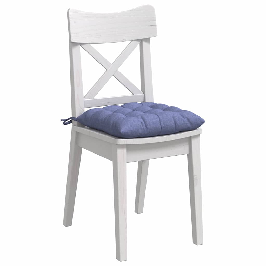 Cuscini per Seduta 4 pcs Blu jeans 40 x 40 x 6 cm Tessuto | homemem39