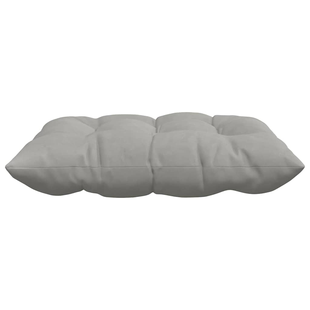 Cuscini per Seduta 4 pcs Grigio chiaro 40 x 40 x 6 cm | homemem39