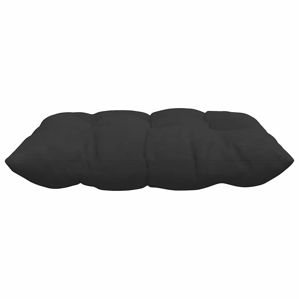 Cuscini per Seduta 4 pcs Nero 40 x 40 x 6 cm Microfibra