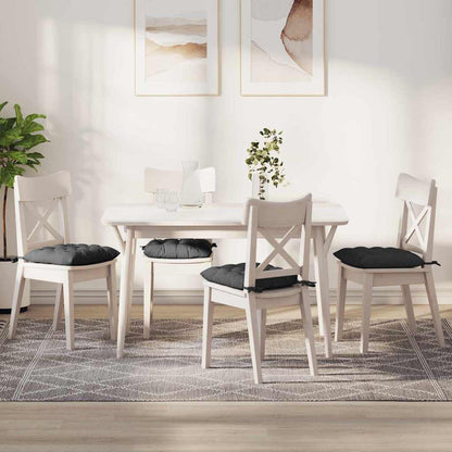 Cuscini per Seduta 4 pcs Grigio scuro 40 x 40 x 6 cm | homemem39