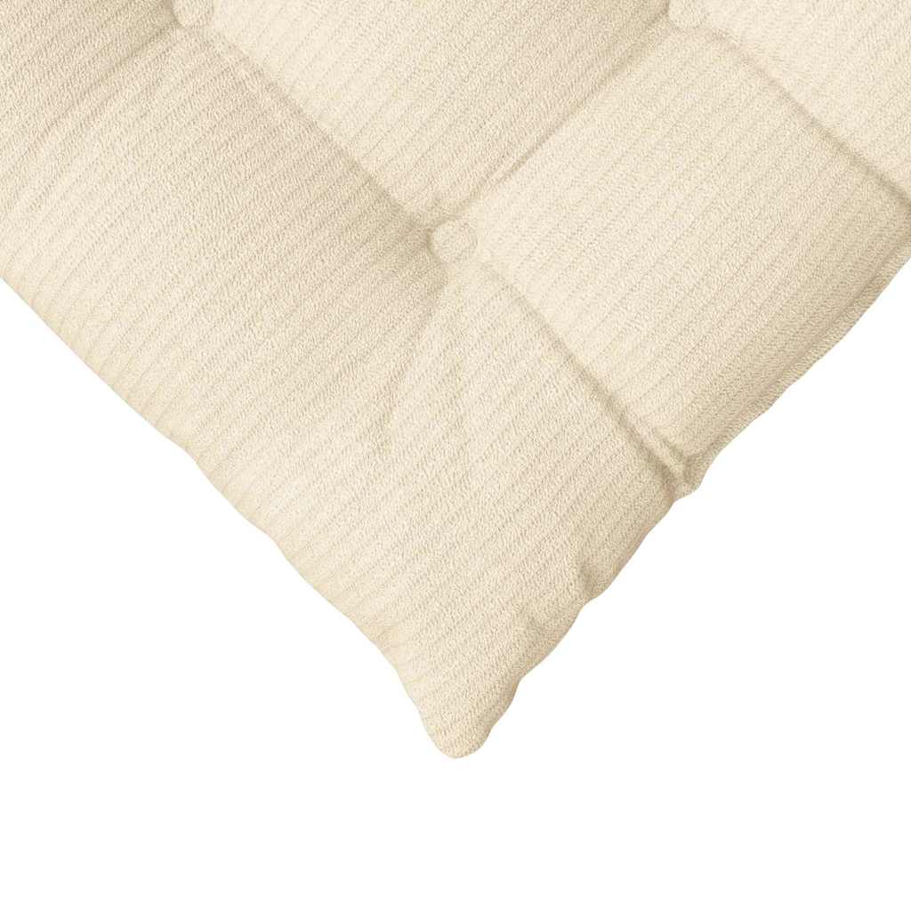 Cuscini per Seduta 4 pcs Crema 40 x 40 x 6 cm Tessuto in Cords | homemem39
