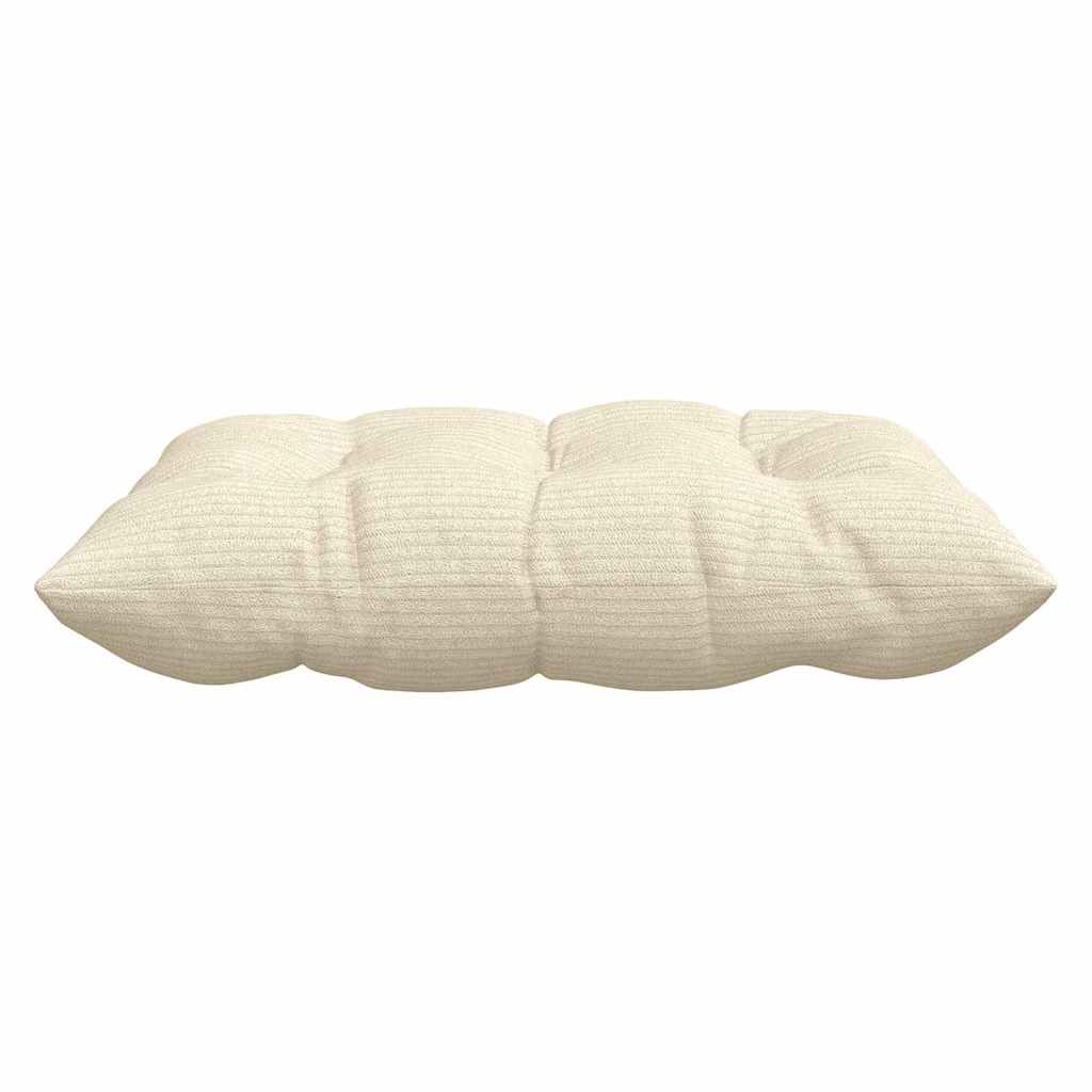 Cuscini per Seduta 4 pcs Crema 40 x 40 x 6 cm Tessuto in Cords | homemem39