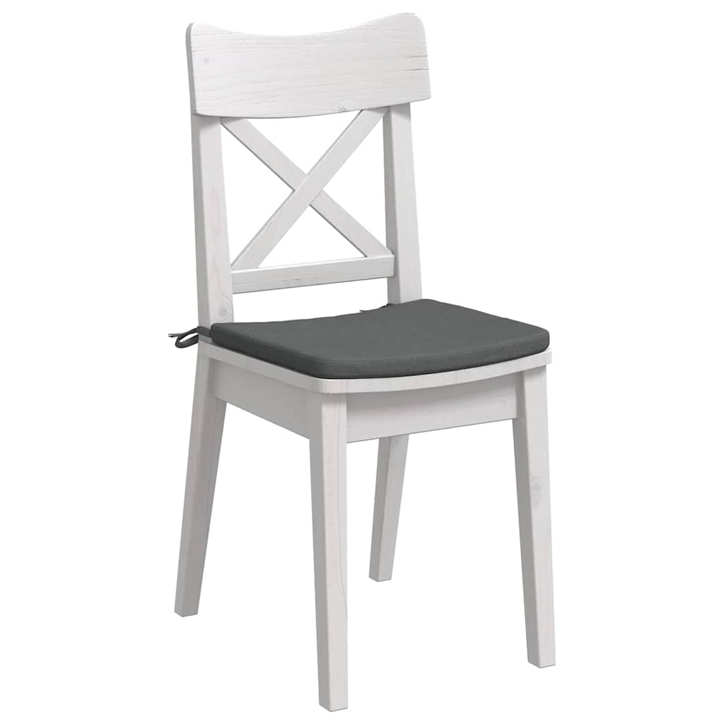Cuscini per Seduta 4 pcs Grigio scuro 40 x 40 x 3 cm Tessuto | homemem39