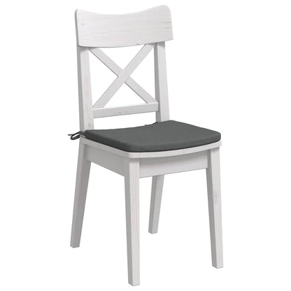 Cuscini per Seduta 4 pcs Grigio scuro 40 x 40 x 3 cm Tessuto | homemem39