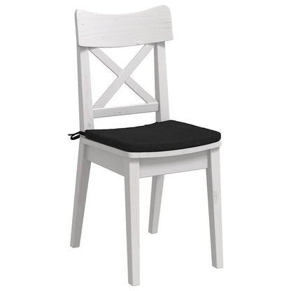 Cuscini per Seduta 4 pcs Nero 40 x 40 x 3 cm Tessuto | homemem39