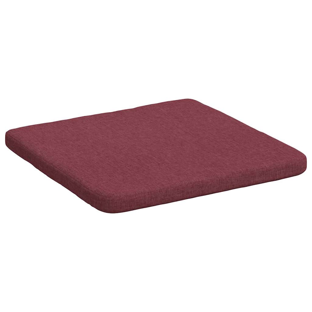 Cuscini per Seduta 4 pcs Rosso Vino 40 x 40 x 3 cm Tessuto | homemem39