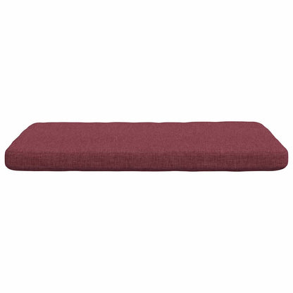 Cuscini per Seduta 4 pcs Rosso Vino 40 x 40 x 3 cm Tessuto | homemem39