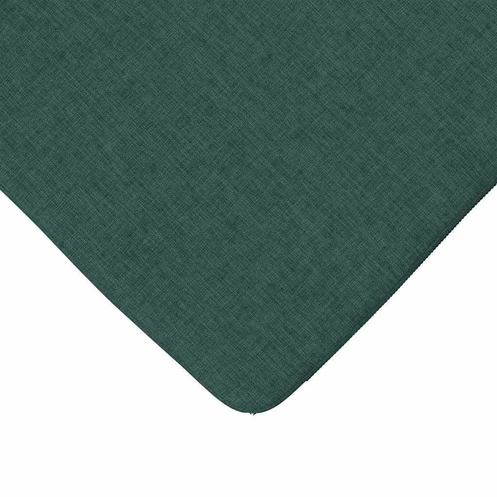 Cuscini per Seduta 4 pz Tessuto Verde Scuro 40 x 40 x 3 cm