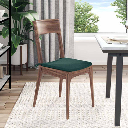 Cuscini per Seduta 4 pz Tessuto Verde Scuro 40 x 40 x 3 cm