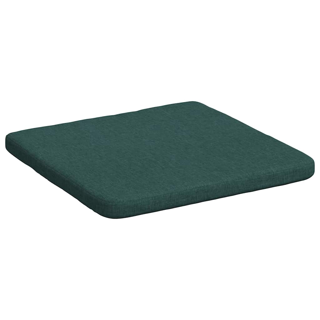 Cuscini per Seduta 4 pz Tessuto Verde Scuro 40 x 40 x 3 cm