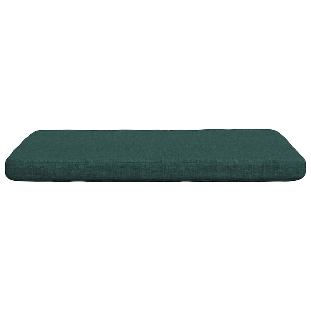 Cuscini per Seduta 4 pz Tessuto Verde Scuro 40 x 40 x 3 cm