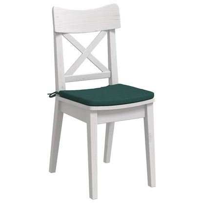 Cuscini per Seduta 4 pz Tessuto Verde Scuro 40 x 40 x 3 cm
