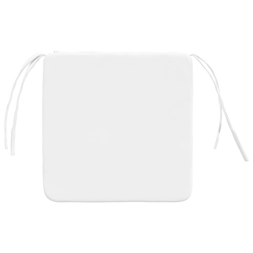 Cuscini per Seduta 4 pcs Bianco 40 x 40 x 3 cm Tessuto | homemem39