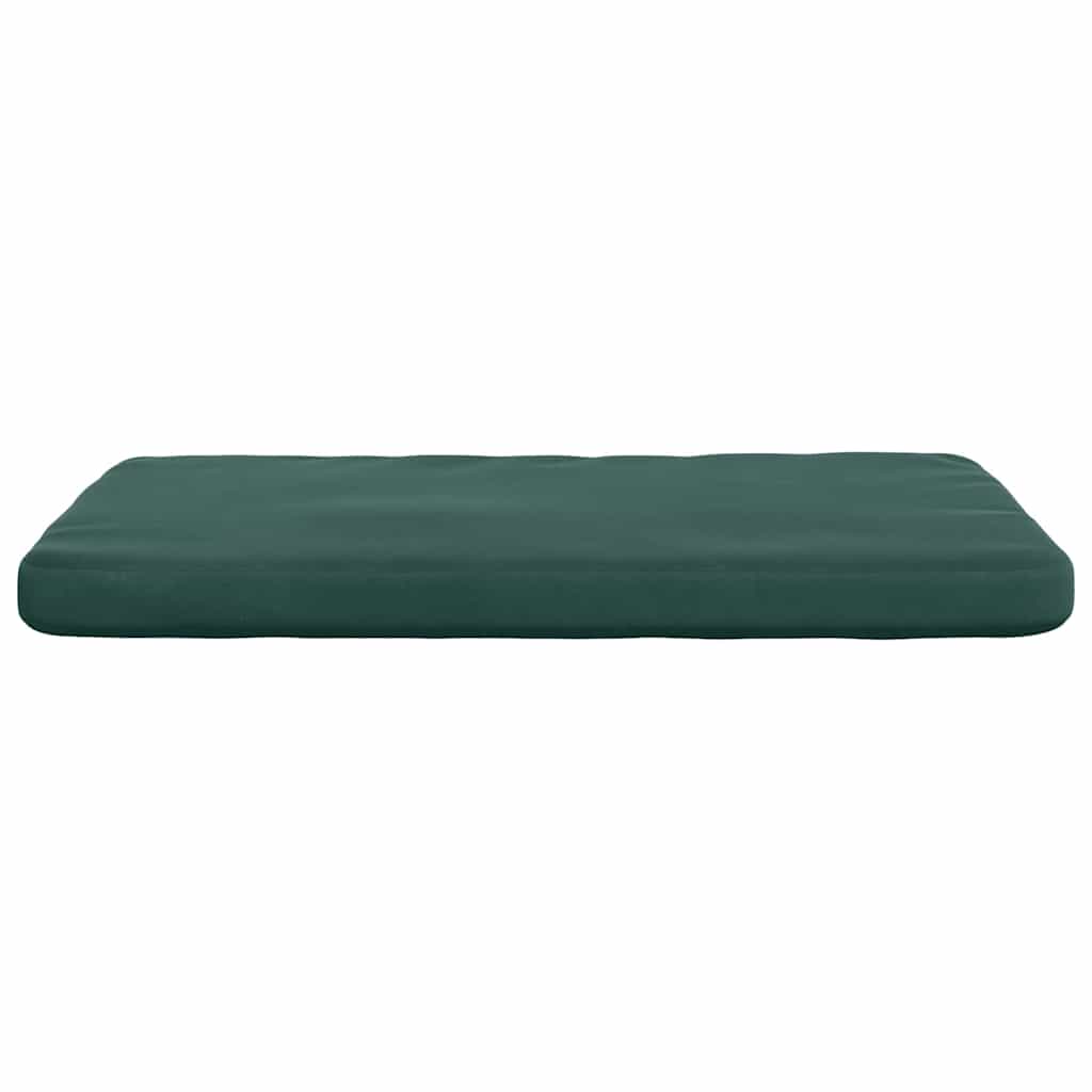 Cuscini per Seduta 4 pcs Verde Scuro 40 x 40 x 3 cm Velluto | homemem39