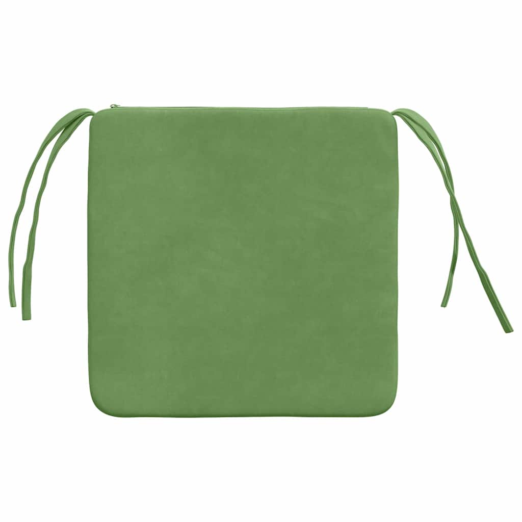 Cuscini per Seduta 4 pcs Verde chiaro 40 x 40 x 3 cm Velluto | homemem39