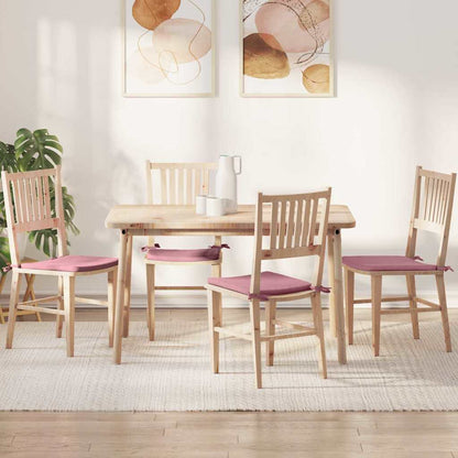 Cuscini per Seduta 4 pcs Rosa 40 x 40 x 3 cm Velluto