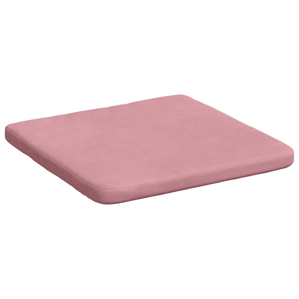Cuscini per Seduta 4 pcs Rosa 40 x 40 x 3 cm Velluto | homemem39