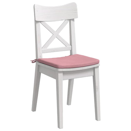Cuscini per Seduta 4 pcs Rosa 40 x 40 x 3 cm Velluto | homemem39