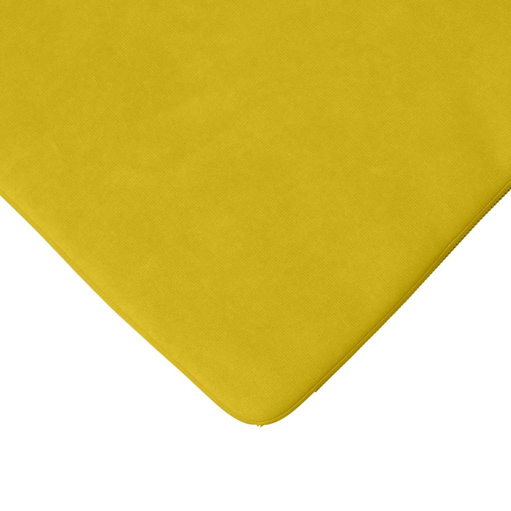 Cuscini per Seduta 4 pcs Giallo 40 x 40 x 3 cm Velluto | homemem39