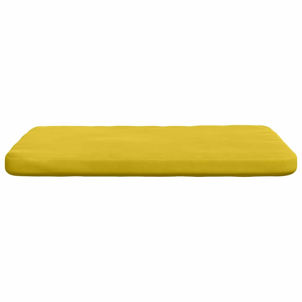 Cuscini per Seduta 4 pcs Giallo 40 x 40 x 3 cm Velluto | homemem39