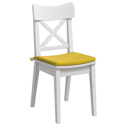 Cuscini per Seduta 4 pcs Giallo 40 x 40 x 3 cm Velluto