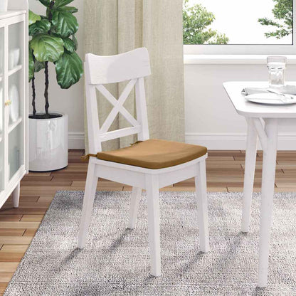 Cuscini per Seduta 4 pcs Marrone 40 x 40 x 3 cm Velluto