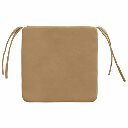 Cuscini per Seduta 4 pcs Marrone 40 x 40 x 3 cm Velluto | homemem39