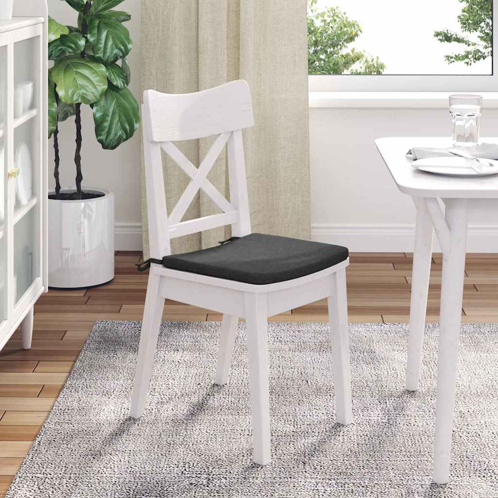 Cuscini per Seduta 4 pcs Grigio scuro 40 x 40 x 3 cm | homemem39