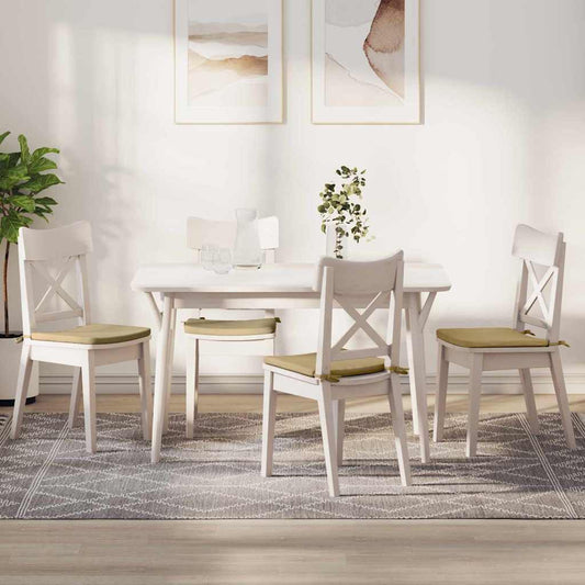 Cuscini per Seduta 4 pcs Grigio Verde 40 x 40 x 3 cm | homemem39