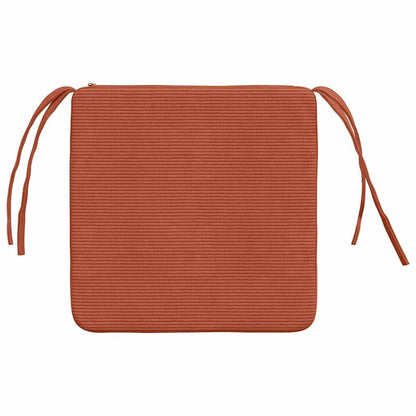 Cuscini per Seduta 4 pcs Rosso Arancio 40 x 40 x 3 cm | homemem39