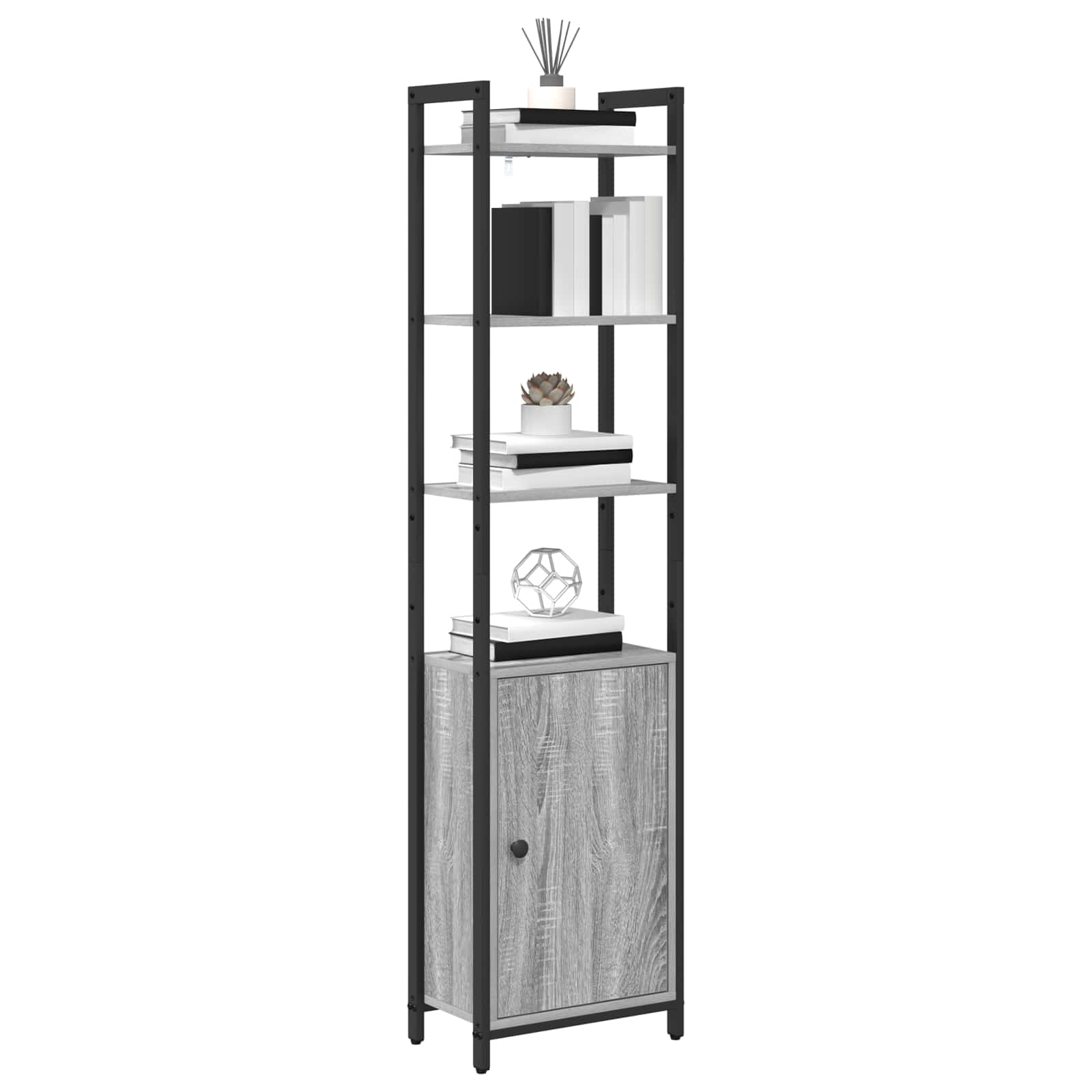 Armadio per Libri Grigio Sonoma 40 x 24 x 161 cm | homemem39
