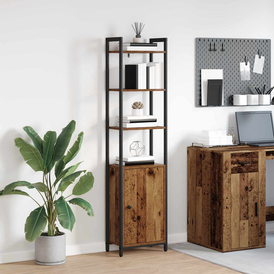 Armadio per Libri Legno vecchio 40 x 24 x 161 cm | homemem39