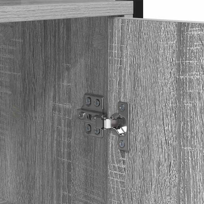Armadio per Libri 6 livelli 60 x 24 x 161 cm Grigio Sonoma