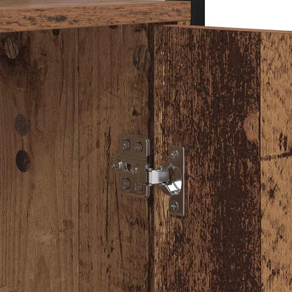 Armadio per Libri 6 livelli 60 x 24 x 161 cm Legno vecchio