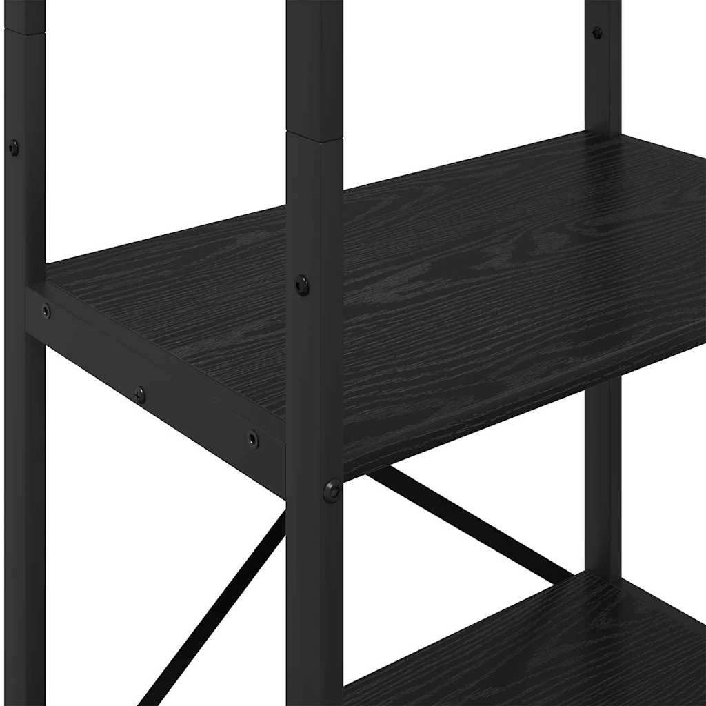 Libreria Rovere Nero 56 x 34 x 171 cm Legno multistrato