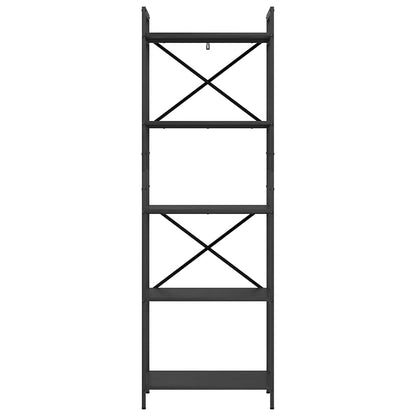 Libreria Rovere Nero 56 x 34 x 171 cm Legno multistrato