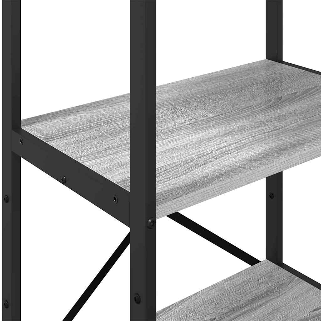 Libreria Grigio Sonoma 56 x 34 x 133,5 cm Legno multistrato