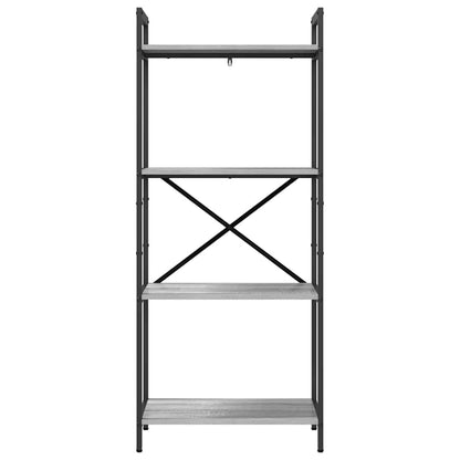 Libreria Grigio Sonoma 56 x 34 x 133,5 cm Legno multistrato