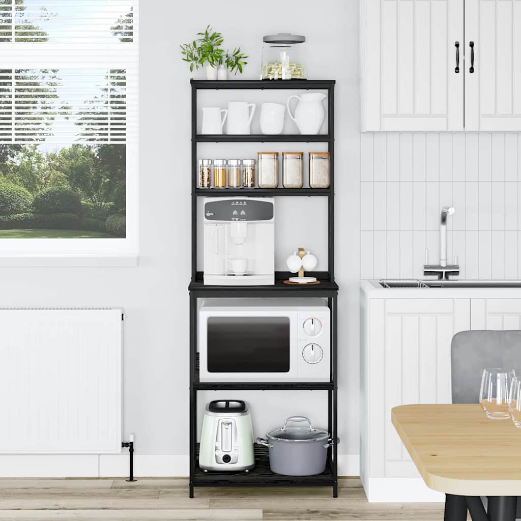 Mensola da cucina Rovere Nero 60 x 40 x 168 cm