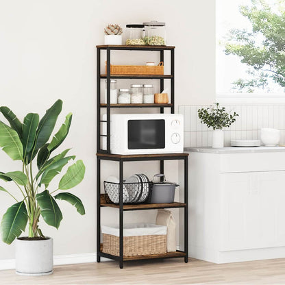 Mensola da cucina Rovere fumé 60 x 40 x 168 cm