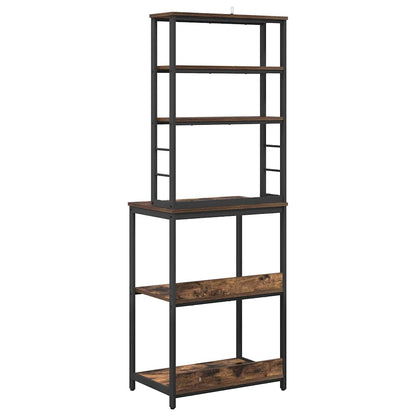 Mensola da cucina Rovere fumé 60 x 40 x 168 cm