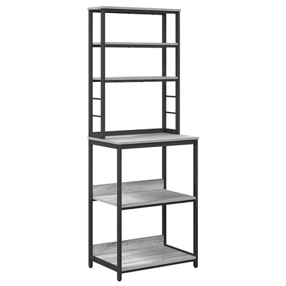 Mensola da cucina Grigio Sonoma 60 x 40 x 168 cm