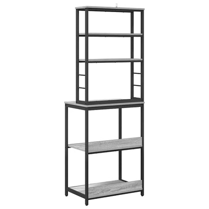 Mensola da cucina Grigio Sonoma 60 x 40 x 168 cm